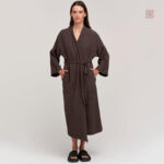 Kimono doux en coton, style décontracté