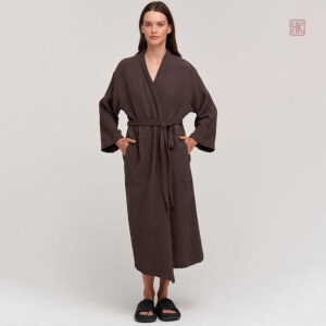 Kimono doux en coton, style décontracté