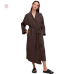 Vêtement de maison élégant, peignoir kimono féminin