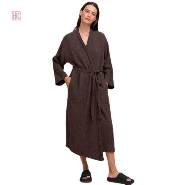 Vêtement de maison élégant, peignoir kimono féminin