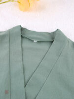 Kimono court femme en couleur verte