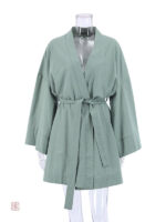 Peignoir d'intérieur femme vert élégant