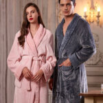 Peignoir de Bain Femme, style kimono, doux et élégant