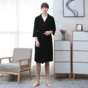 Peignoir de bain kimono homme élégant et confortable