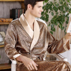 Peignoir de bain kimono pour homme, style élégant et confortable