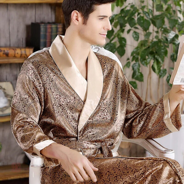 peignoir-de-bain-kimono-homme-1 Peignoir de bain kimono pour homme, style élégant et confortable