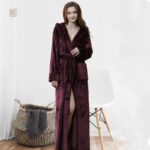 Peignoir kimono hiver femme confortable et douillet