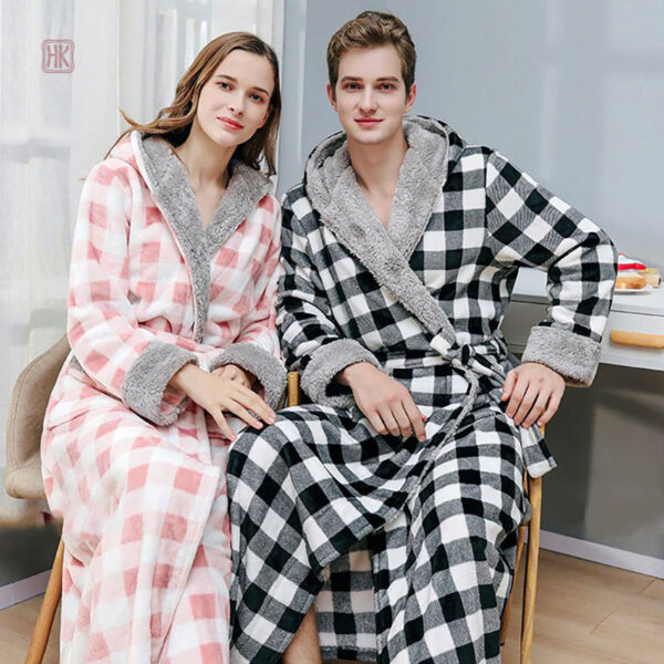 Vêtement d'intérieur femme en polaire, style kimono élégant