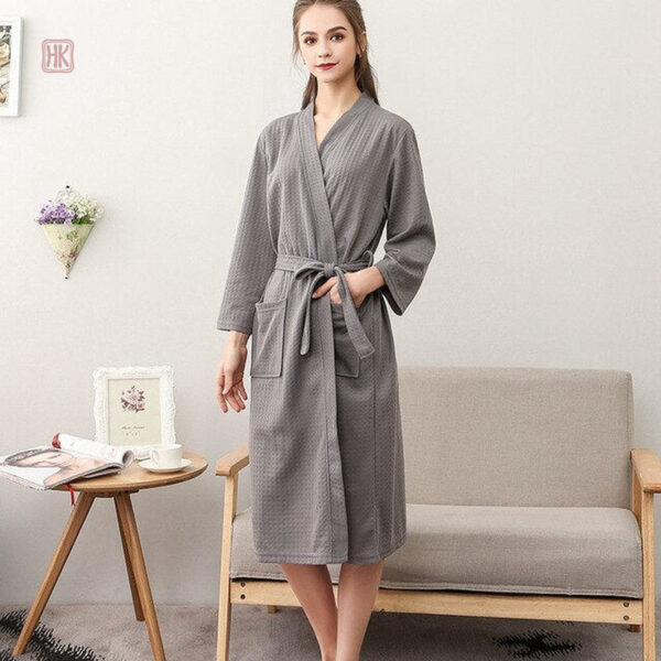 Peignoir kimono femme absorbant en tissu doux