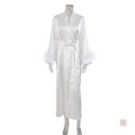 Peignoir confortable femme en couleur blanche