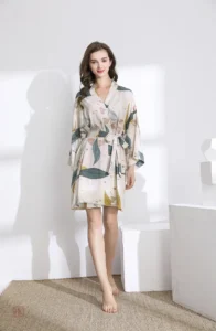 Peignoir léger pour femme, style kimono confortable
