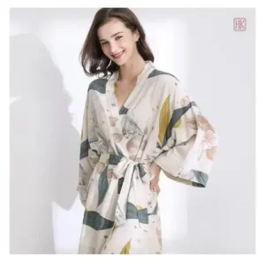Peignoir doux pour femme, idéal pour les moments de détente