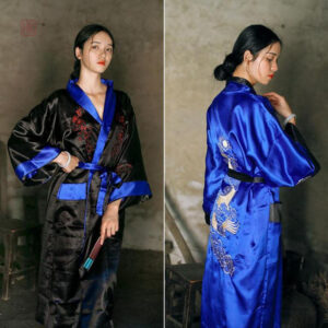 Peignoir Kimono Femme style Chinois élégant et confortable