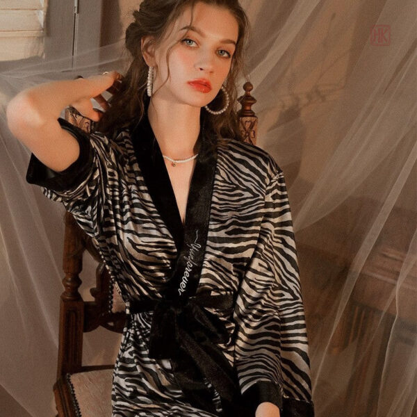 peignoir-femme-cocooning-1 Peignoir Kimono Femme Cocooning doux et confortable