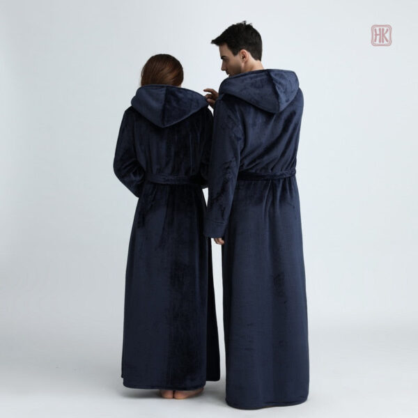 Peignoir d'hiver pour femme, idéal pour les soirées cocooning