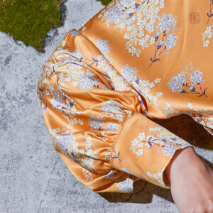 Peignoir femme à motif, style kimono confortable