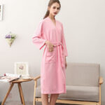 Peignoir Kimono Femme Rose élégant et confortable