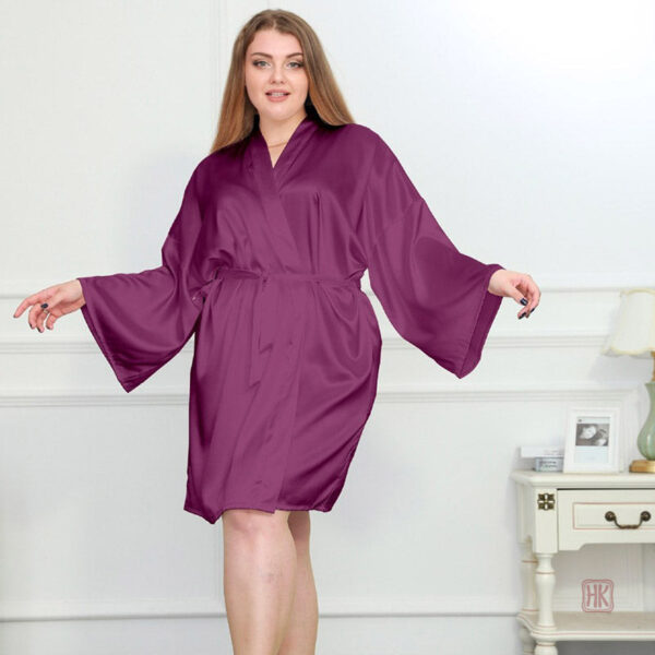 peignoir-femme-satin-court-1 Peignoir satin court femme style kimono
