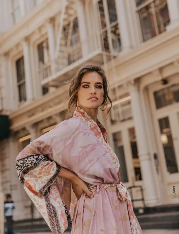 Peignoir long idéal pour les soirées