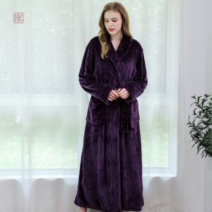 Peignoir kimono femme violet élégant et confortable