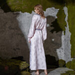 Peignoir kimono à fleurs pour un style raffiné