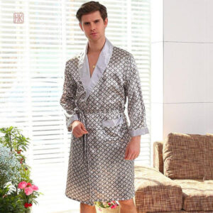 Peignoir homme style kimono, idéal pour la détente à la maison