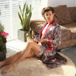 Peignoir Kimono Homme Été en tissu léger