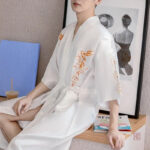 Peignoir Kimono Homme Été Court en tissu léger