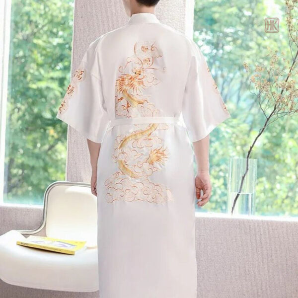 Vêtement d'intérieur masculin, style kimono, été léger