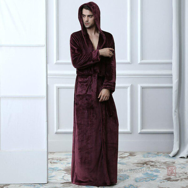 Peignoir homme chaud pour l'hiver