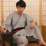 Peignoir homme style kimono inspiré des samouraïs