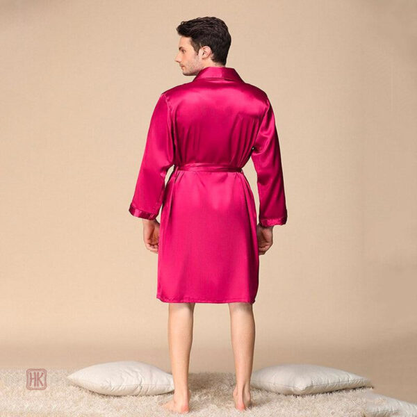 Peignoir kimono pour homme, style décontracté rosa