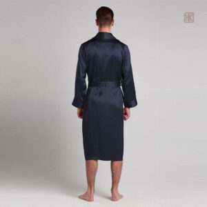 Peignoir satin homme élégant en soie