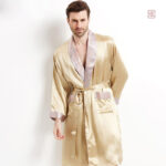 Peignoir kimono en soie pour homme