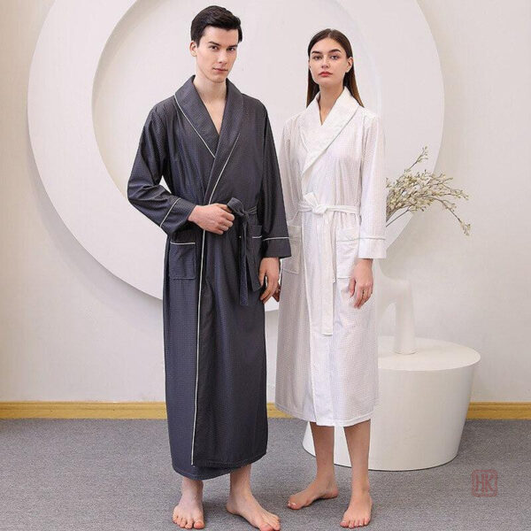 Peignoir spa homme en tissu doux et agréable à porter