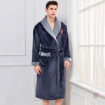 Peignoir Kimono Homme Tout Doux en tissu confortable