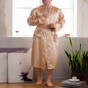 Peignoir XXL pour homme en tissu doux et léger