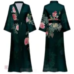Vêtement de nuit féminin en satin, inspiration japonaise, chic et léger
