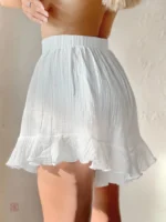 Vêtement de maison à volants pour femme