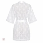 Kimono femme en blanc, style sexy et raffiné