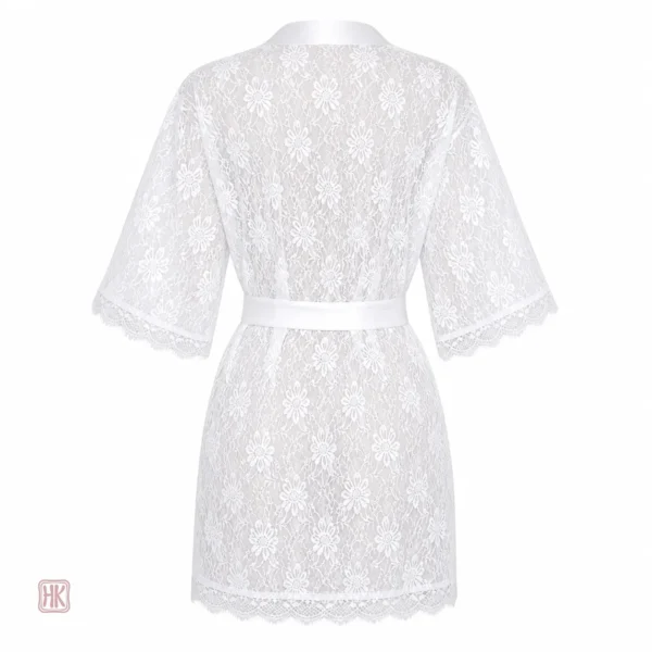 Kimono femme en blanc, style sexy et raffiné