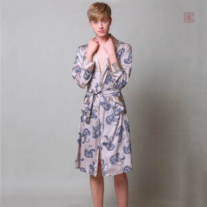 Kimono blanc homme avec design tigre élégant