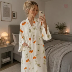 Peignoir Kimono Femme Confortable en tissu doux