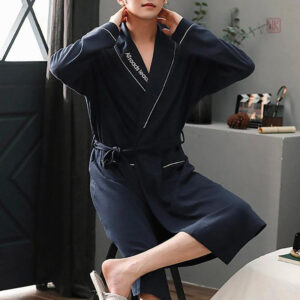 Peignoir homme en coton, confort et élégance