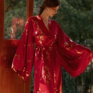 Peignoir Kimono Femme élégant et raffiné