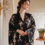 Peignoir femme avec ceinture assortie