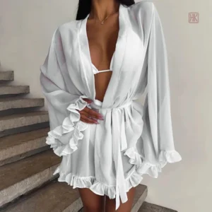 Kimono de nuit élégant pour femme