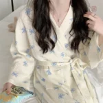 Peignoir femme style kimono confortable et chic
