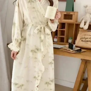 Peignoir Kimono de Nuit pour Femme