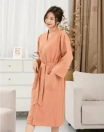 Peignoir Kimono en Coton et Lin pour femme